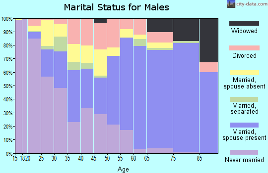 Willacy County marital status for males
