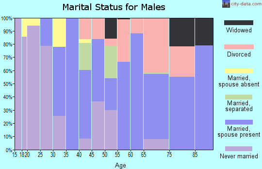 Buena Vista city marital status for males