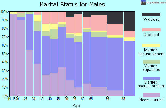 Danville city marital status for males
