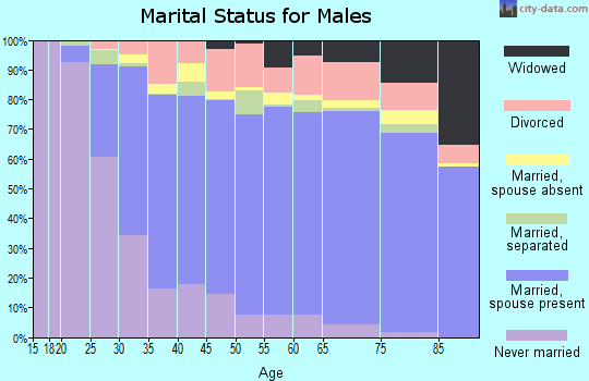 Atascosa County marital status for males