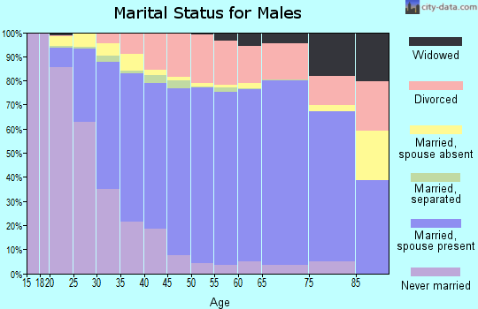 Bartow County marital status for males