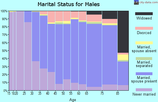 Bristol County marital status for males