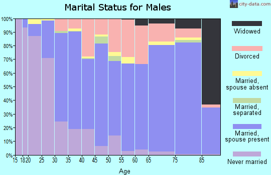 Bonner County marital status for males