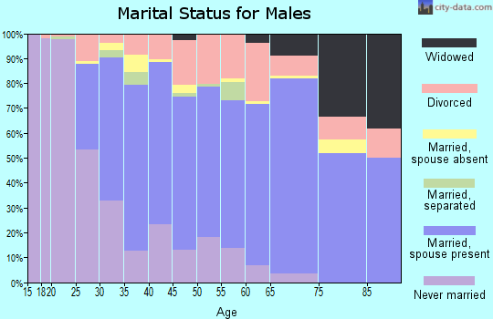 Bourbon County marital status for males