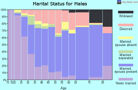 Boyle County marital status for males