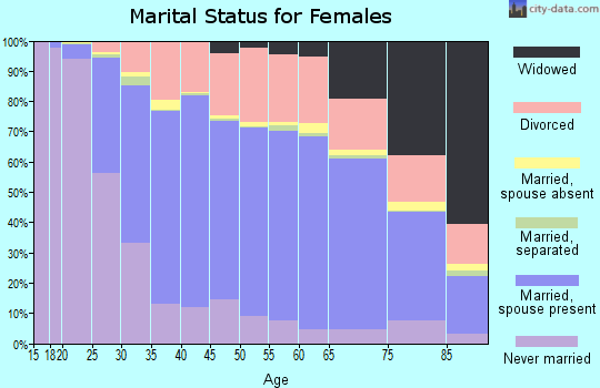 York County marital status for females