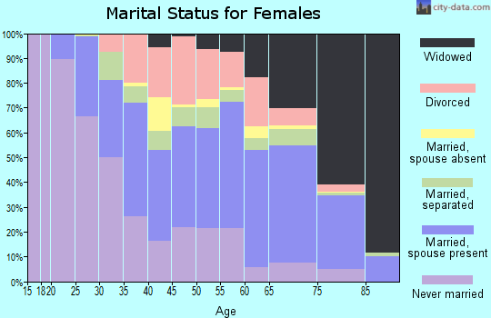 Dillon County marital status for females