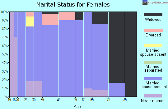 Sublette County marital status for females