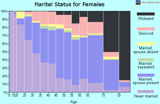 Rio Arriba County marital status for females