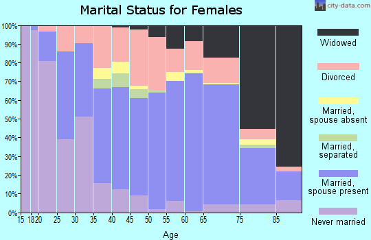 Gogebic County marital status for females