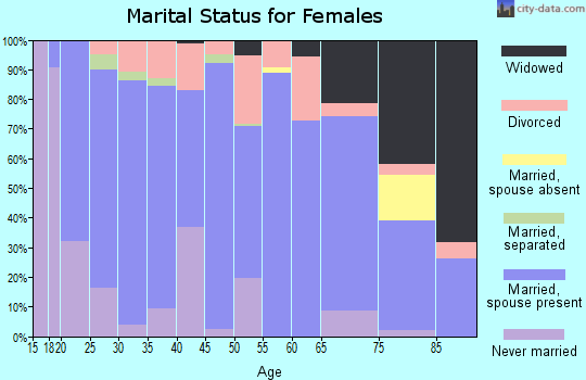 Hamlin County marital status for females
