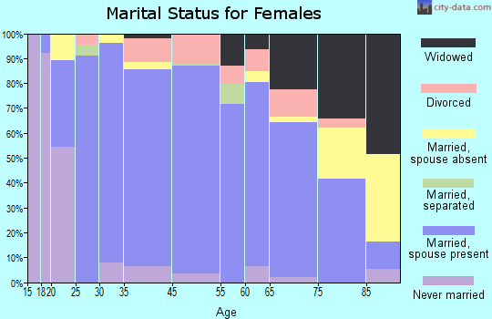 Arthur County marital status for females