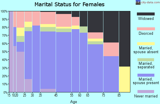 Bristol Bay Borough marital status for females
