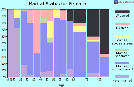 Jerauld County marital status for females