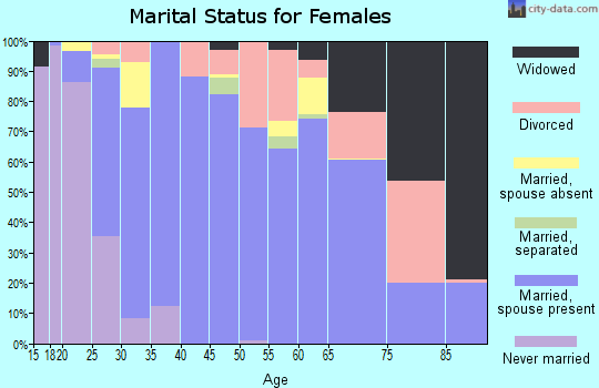 Power County marital status for females