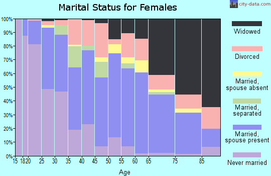 Leake County marital status for females