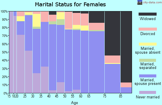Love County marital status for females