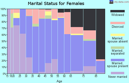 Webster County marital status for females