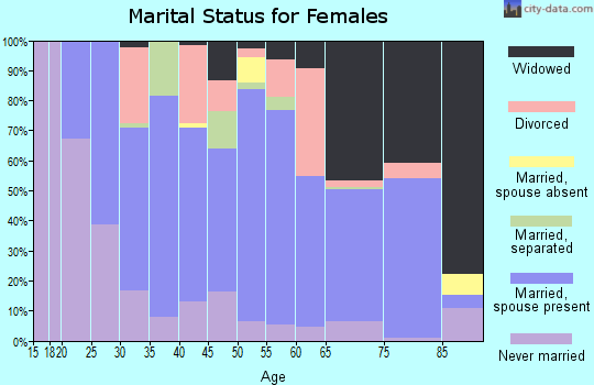 Leslie County marital status for females