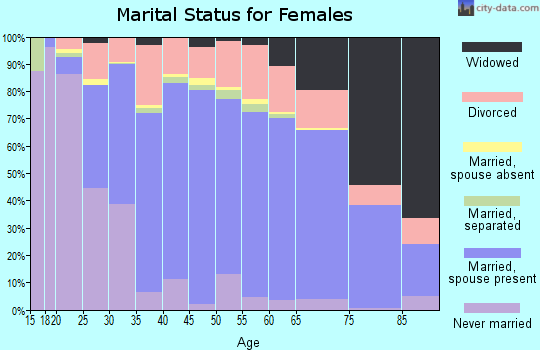 Bureau County marital status for females