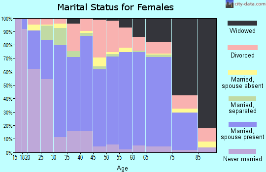 White County marital status for females