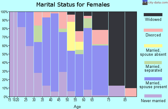Schley County marital status for females