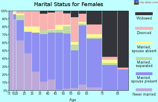 Polk County marital status for females