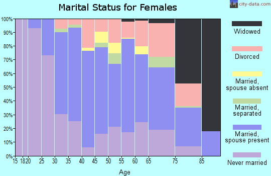 Falls Church city marital status for females