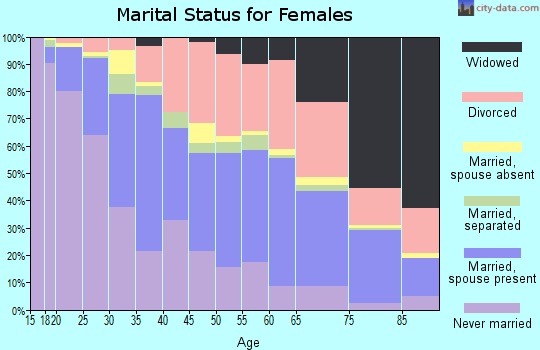 Roanoke city marital status for females