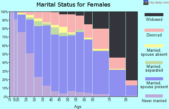 Boone County marital status for females