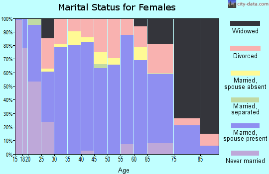 Beaver County marital status for females