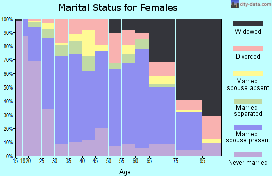 Berrien County marital status for females