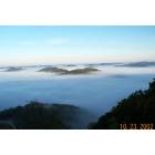 Whitesburg: pics captured on pine mountain looking over foggy whitesburg