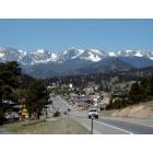Estes Park: : Estes Park, CO from the top of the Big Thompson Canyon road.