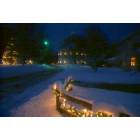 Richmond: : Christmas lights at Round Church in Richmond Vermont