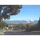 view of San Gabriel Mountains looking over Pasadena