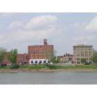 Marietta: : Historic Lafayette Hotel and downtown as seen from across the Ohio River