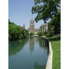 San Antonio: : View of downtown SA from the riverwalk.