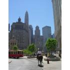 Chicago: : South on Michigan Ave. in front of Wrigley Building
