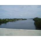 Hobe Sound: View of the intracoastal waterway from the Bridge Road bridge