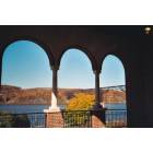 Poughkeepsie: Overlooking the Hudson River with the railroad bridge in the backround