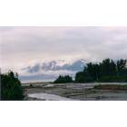 Valdez: Mineral Creek running into the bay