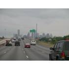 Houston: : Skyline view from the I-45