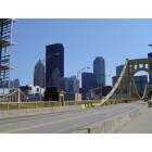 Pittsburgh: : View of downtown from the 9th Street bridge.