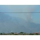 Thousand Palms: : Fire on mountains in Palm Spring from our backyard in THousand Palms