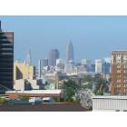 Cleveland: : skyline from University Hospital parking garage