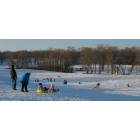 Beloit: : Sledding at Hospital Hill - A winter tradition in Beloit, Wisconsin.