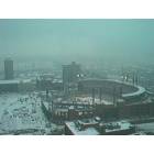 St. Louis: : Snowy Day in St. Louis during stadium construction