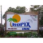 Tropix Inn  Motel sign