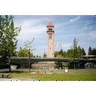Spokane: : Riverfront Park Clocktower, Funded in part by Burlington Northern Railroad